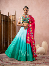 Sky & Green Chaniya Choli